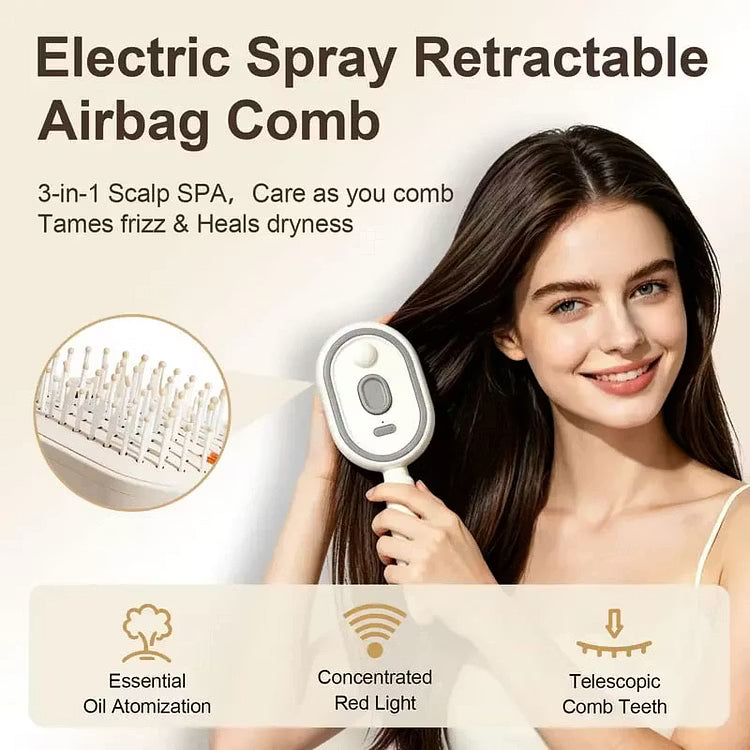 ✨ 3-in-1 Electric Scalp Massage Comb | مشط تدليك فروة الرأس الكهربائي 3 في 1 💇♀️