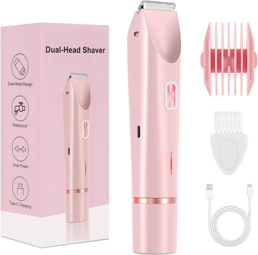 2-in-1 Women's Electric Bikini Trimmer & Body Shaver
