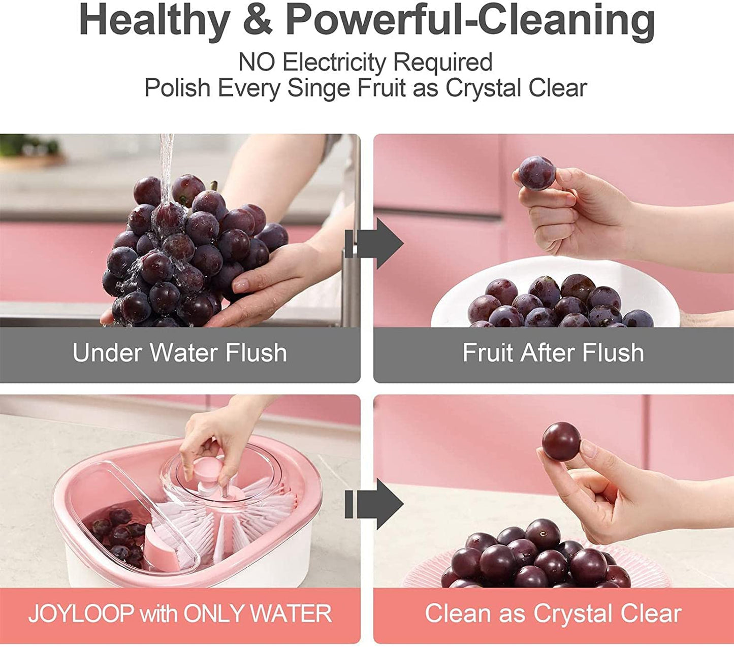 360° Fruit & Vegetable Cleaning Brush | فرشاة تنظيف الفواكه والخضروات 360°