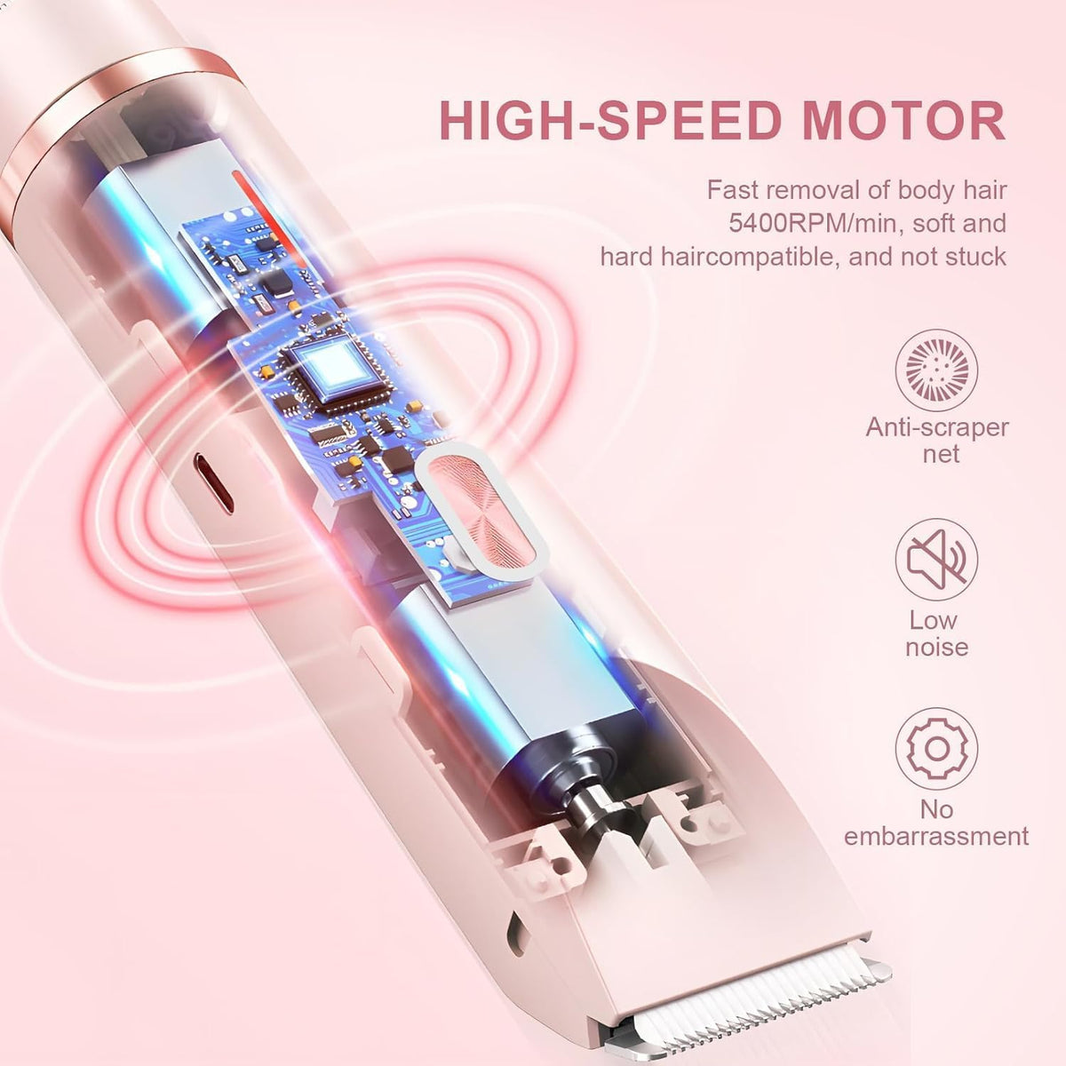 2-in-1 Women's Electric Bikini Trimmer & Body Shaver