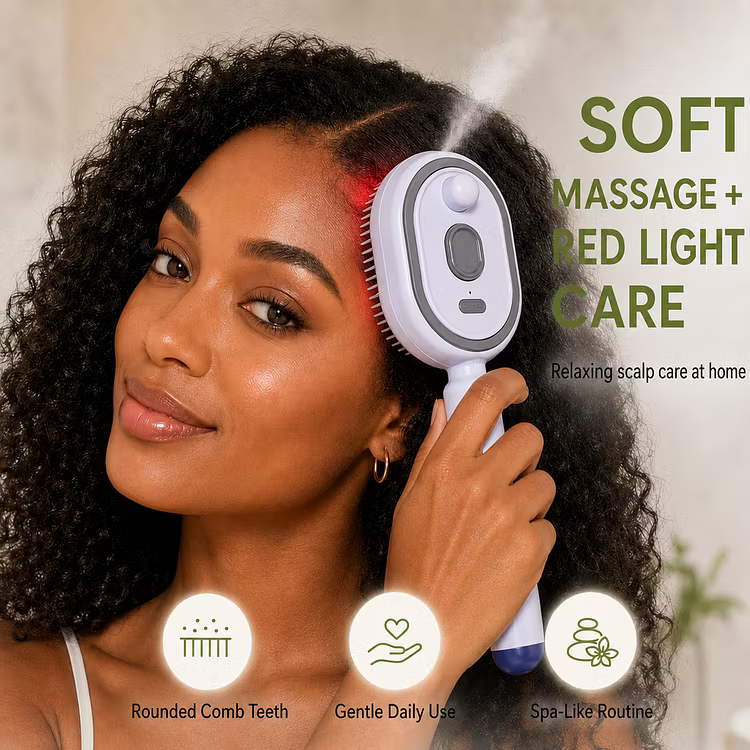 ✨ 3-in-1 Electric Scalp Massage Comb | مشط تدليك فروة الرأس الكهربائي 3 في 1 💇‍♀️