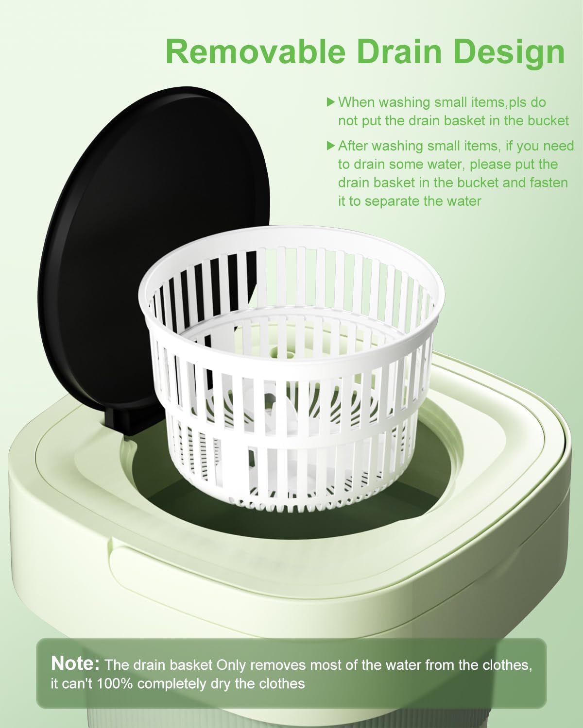 9L Foldable Mini Washing Machine | غسالة صغيرة قابلة للطي سعة 9 لتر