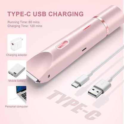 2-in-1 Women's Electric Bikini Trimmer & Body Shaver