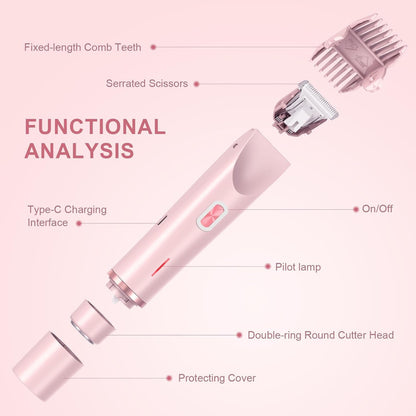 2-in-1 Women's Electric Bikini Trimmer & Body Shaver