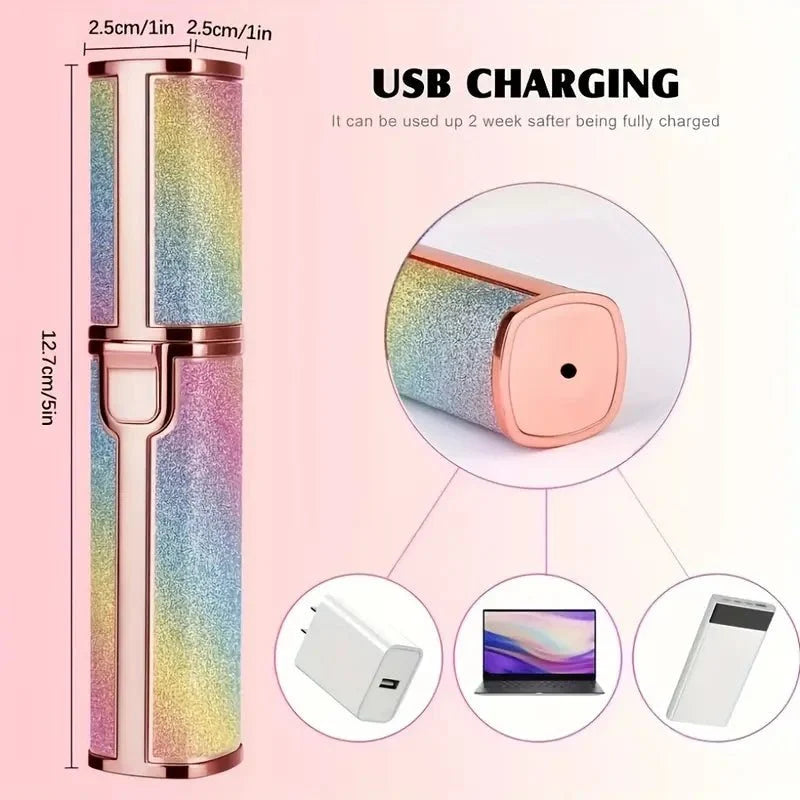 2-in-1 Women's Facial Hair Remover & Eyebrow Trimmer